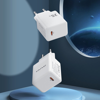 AWEI PD13 USB-C 25W PD Chargeur Support PPS Charge Rapide Chargeur Mural Adaptateur Prise UE Pour iPhone 13 Pro Max 13 M