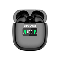 Awei T19P TWS bluetooth 5.0 LED affichage écouteurs casque stéréo tactile contrôle étanche casque avec micro