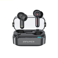 AWEI T58 TWS Bluetooth 5.3 Écouteur HiFi Surround Stéréo Basse SBC Audio DNS Annulation du bruit Bobine mobile 13 mm Con