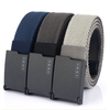 AWMN 200G 125M ceinture décontractée en toile sans métal réglable Longueur ceinture de jeans pour hommes respirante et r