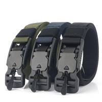 AWMN 25W 125cm Nylon Ceinture Tactique Ceinture De Loisirs En Plein Air Ceintures Avec Funch Libre Boucle Aimant Boucle