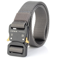 AWMN S04 3.2cm 125cm Nylon Ceintures Hommes Femmes Insertion Boucle Ceinture Tactique Militaire