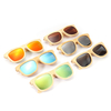 AZB fait à la main unisexe lunettes de soleil polarisées cadre en bois de bambou Temple de pêche lunettes carrées lunett