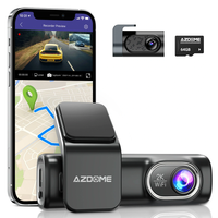 AZDOME M301 Ultra HD WiFi Dash Cam2K+720P 2 Channel Dual Dash Cam With WiFi GPS Smart Voice Control Front & Rear Dual