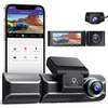AZDOME M550 Dash Cam 3 canaux avant intérieur arrière 2K+1080P+1080P voiture tableau de bord caméra enregistreur nuit DV
