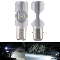 BA20D 1200LM 6000 K 4 LED Scooter Salut / Lo Moto Cyclomoteur ATV Phare Antibrouillard Lampe Ampoule