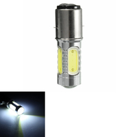 BA20D H16 4 cob LED ampoule blanche pour moto vélomoteur scooter atv phare