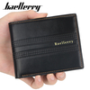 Baellerry Men Faux Leather Fashion Business Casual Wallet avec 6 emplacements pour cartes