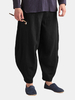 Baggy Vintage Solid Color Home Clothing confortable pantalon décontracté sarouel sarouel