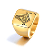 Bague à doigt en acier titane à motif géométrique de bagues Accessoires à main Bijoux pour hommes