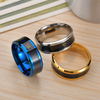 Bague de température intelligente en acier Couple bague de température bijoux