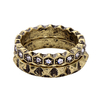 Bague double couche strass bague femmes africaines en bronze africaines pour le cadeau