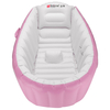 Baignoire gonflable portative pour bébé épaississant la baignoire pliante de lavabo-rose / bleu