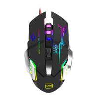 BAJEAL G8 souris filaire 3200 DPI jeu USB 6D Macro définition programmation souris de jeu mécanique lumineuse