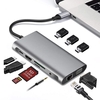 Bakeey 10 en 1 Triple Display USB Type-C Hub Adaptateur de station daccueil avec écran 4K HD / 1080P VGA / RJ45 Por