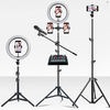 Bakeey 10 pouces Ring Fill Light Trépied Télécommande Réglage Prise USB Selfie Beauty Ring Light avec support Lumière vi