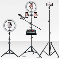 Bakeey 10 pouces Ring Fill Light Trépied Télécommande Réglage Prise USB Selfie Beauty Ring Light avec support Lumière vi