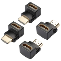 Bakeey 1080p HD-MI adaptateur mâle à femelle Extender à Angle droit connecteur de câble HD-MI plaqué or 90 degrés et 270