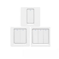 Bakeey 1/2/3 Way WiFi Smart Switch Bluetooth/Commande Vocale/Commutateur Fonctionne Avec Smart Life Tuya APP Alexa Googl