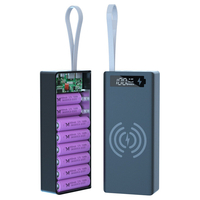 Bakeey 16 * 18650 Batterie DIY Power Bank Case Kit dalimentation détachable QC3.0 Sortie de charge rapide Charge sa