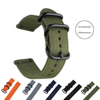 Bakeey 18/20/22/24 mm de largeur confortable toile anti-rayures Nylon montre tissée Bande remplacement du bracelet pour