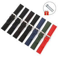 Bakeey 18/20/22/24 mm Largeur Universelle Pure Soft Montre en caoutchouc Bande Remplacement du bracelet pour Samsung Gal