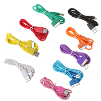 Bakeey 1M Câble de données tressé pour iPhone 4/4S