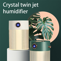 Bakeey 2 Modes Mini humidificateur dair affichage numérique veilleuse USB charge 4000mAh muet Protection auto-off H