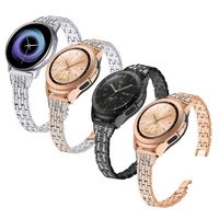 Bakeey 20 / 22mm Largeur Fashion Luxury Diamond Montre en acier inoxydable Bande Remplacement du bracelet pour Samsung G