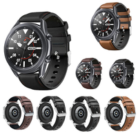 Bakeey 20 / 22mm largeur universel décontracté en cuir véritable + montre en Silicone Bande remplacement du bracelet pou