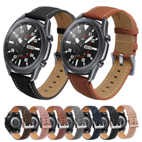 Bakeey 22mm largeur sport décontracté montre en cuir véritable Bande remplacement du bracelet pour Samsung Galaxy Watch3