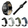 Bakeey 22mm Montre Universelle Bande Cuir + Toile Bracelet de Montre pour Haylou Solaire / Huawei Montre GT / Couleur de