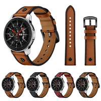 Bakeey 22mm première couche bracelet de remplacement en cuir montre intelligente Bande pour Samsung montre Galaxy 46 MM