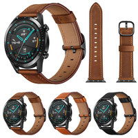 Bakeey 22mm première couche bracelet de remplacement en cuir véritable montre intelligente Bande pour Huawei montre GT1/