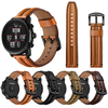 Bakeey 22mm première couche Double quille bracelet de remplacement en cuir véritable montre intelligente Bande pour mont