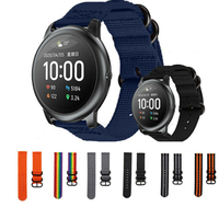 Bakeey 22mm Remplacement Universel Nylon Montre Tressée Bande Bracelet pour Haylou Montre Solaire LS05