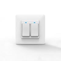 Bakeey 2Gang 433Mhz WiFi Commande Vocale Smart Switch Télécommande Interrupteur Mural Fonctionne avec Alexa Google Home