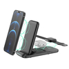 Bakeey 3 en 1 15W 10W 7.5W 5W Chargeur sans fil Support de charge sans fil rapide pour téléphones intelligents compatibl