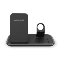 Bakeey 3-en-1 15W chargeur de station de charge sans fil station de charge rotative pour iPhone 13 Pro Max pour TWS écou