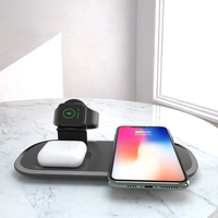 Bakeey 3 en 1 15W chargeur sans fil support de charge rapide sans fil pour téléphones intelligents compatibles Qi pour i