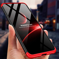 Bakeey 3 en 1 détachable Double Dip givré Anti-empreintes digitales antichoc PC housse de protection arrière pour Samsun