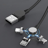 Bakeey 3 en 11 180 degrés rotatif Type C Micro USB 3.5A câble de données magnétique rotatif à charge rapide pour iPhone