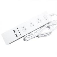 Bakeey 3.1A double Port USB 15A prise de multiprise WiFi intelligente prise américaine télécommande Tuya App fonctionne