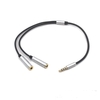 Bakeey 3, 5 mm One Câble audio à deux points One Faites glisser le câble de deux écouteurs