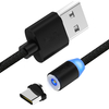 Bakeey 360 Degrés Magnétique LED Type-C Câble de Chargement des Données Tressé pour Samsung S8 Note 8 S9 Xiaomi