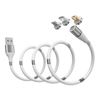 Bakeey 3A Câble de données de chargement micro USB Supercalla à bobine simple magnétique / Type-C pour Samsung Galaxy No