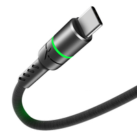 Bakeey 3A Micro USB Type C LED Câble de données de charge rapide éclairé pour Huawei P30 Pro P40 Mate 30 Mi10 K30 S20 5G