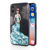 Bakeey 3D peinture étui de protection pour iPhone X/8/8 Plus/7/7 Plus / 6s Plus/6 Plus / 6s / 6 bleu robe paillettes Bli