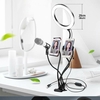 Bakeey 4-en-1 clignote Selfie lumières diffusion en direct maquillage Selfie lampe 360 degrés tuyau commun support stabl