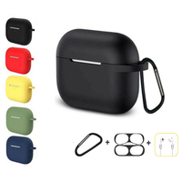 Bakeey 4 en 1 silicone antichoc anti-chute étui de rangement avec porte-clés + sangle anti-perte + autocollant de protec